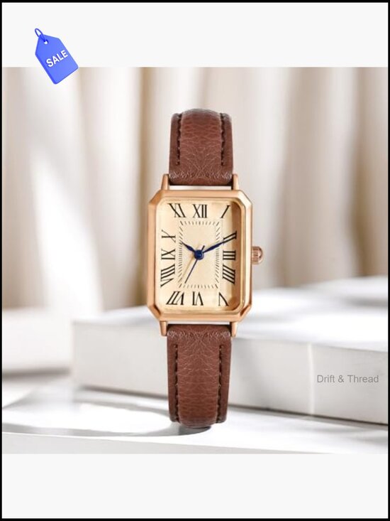 Elegant Vintage Rectangle Quartz Wrist Watch for Women main image 7